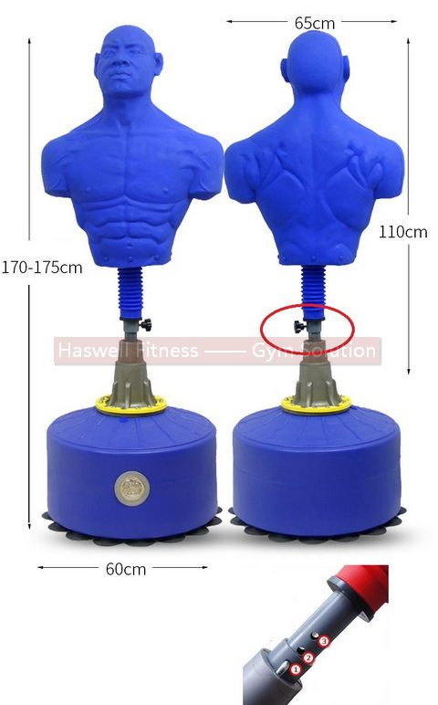 هاسويل-فتنس-BOX-5103-سيليكا-جل-فري-ستاندينغ-دمية الملاكمة-ارتفاع-قابل للتعديل-D1-الحجم