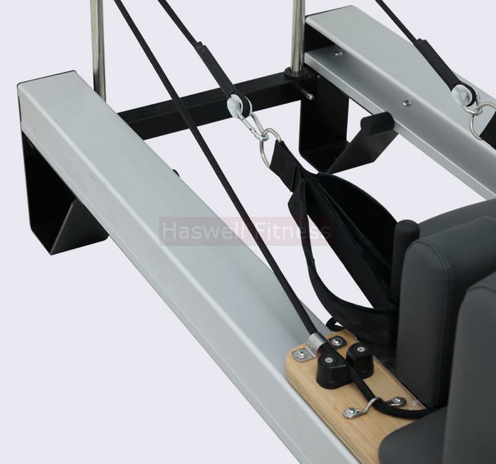 Haswell Fitness PLT 1101 مصنوع من سبائك الألومنيوم، سرير Pilates Reformer Bed 8